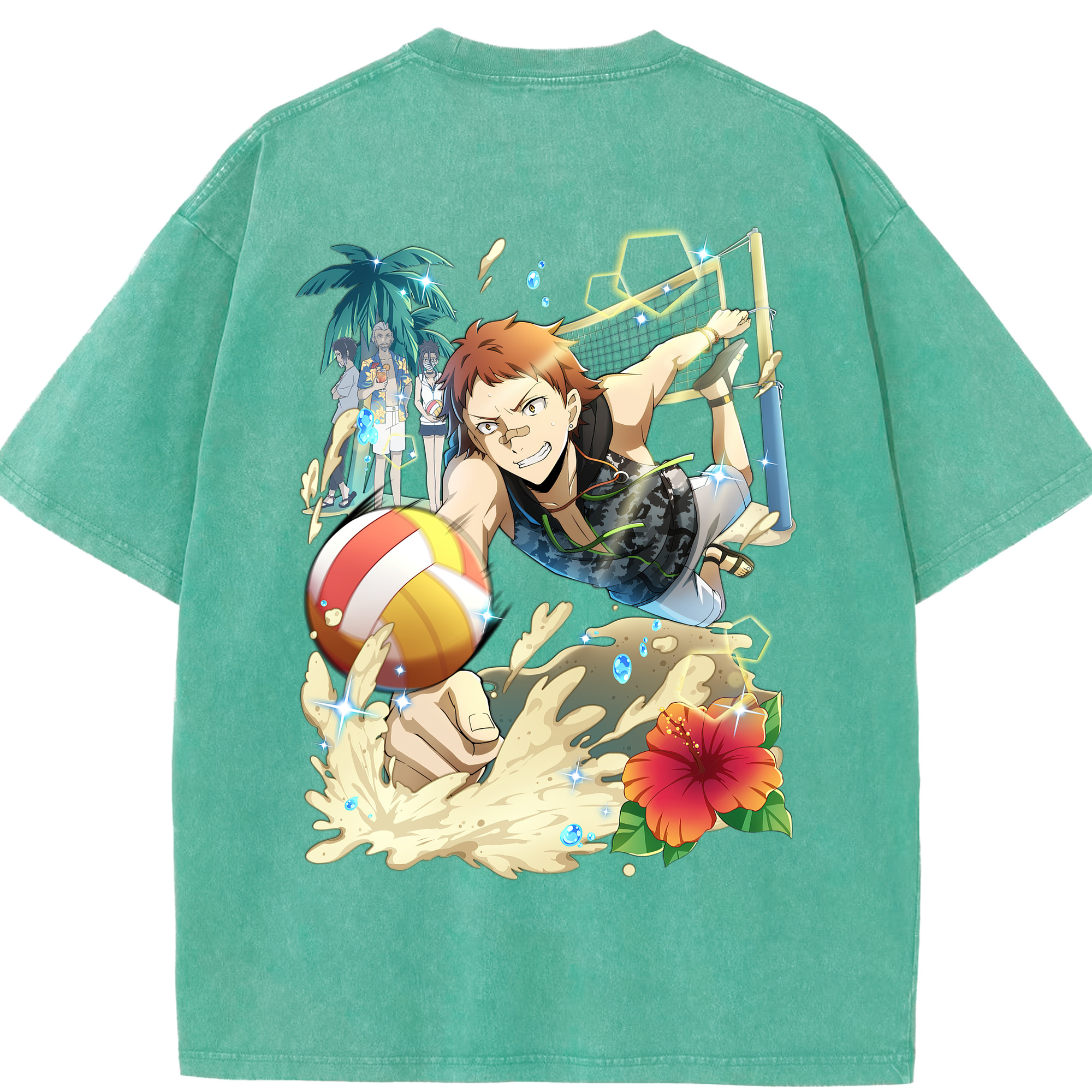 （画像用） 文豪ストレイドッグス Bungo Stray Dogs 綿100% ヴィンテージ風 半袖Tシャツ（背面プリント）